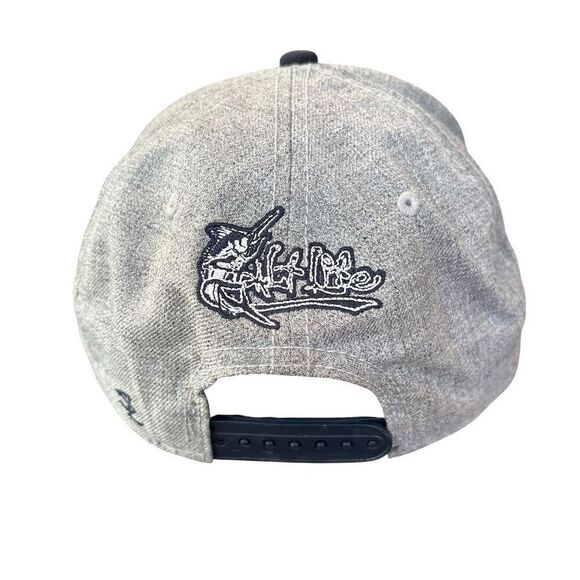 Salt Life Men's Gray Cap Beach Life Embroidered Swordfish Snapback - Picture 2 of 6